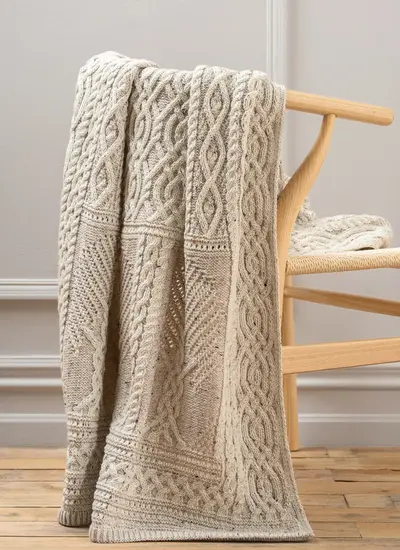 Celtic Aran Merino Throw
